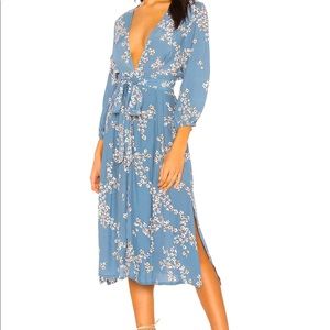Faithful the Brand blue floral midi S